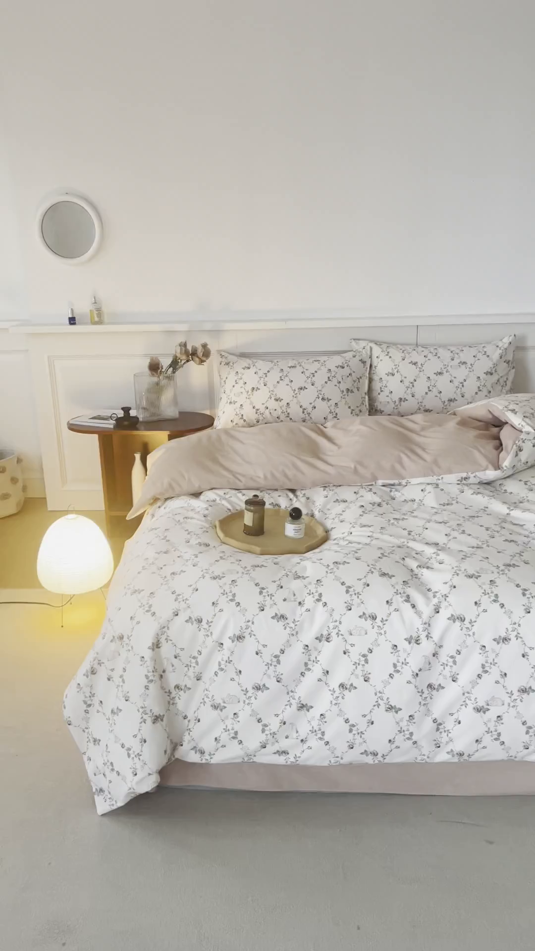 91家纺网 家纺一手货源 找家纺 绫韵家纺 2025秋冬新品生态全棉磨毛冬季纯棉磨毛四件套系列 浅汐米