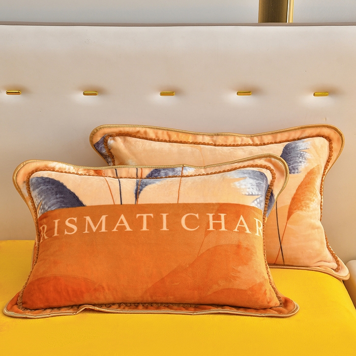 91家纺网 家纺一手货源 找家纺 亿品2025直播爆款9.5斤牛奶绒四件套加厚保暖床裙四件套 秋风十里