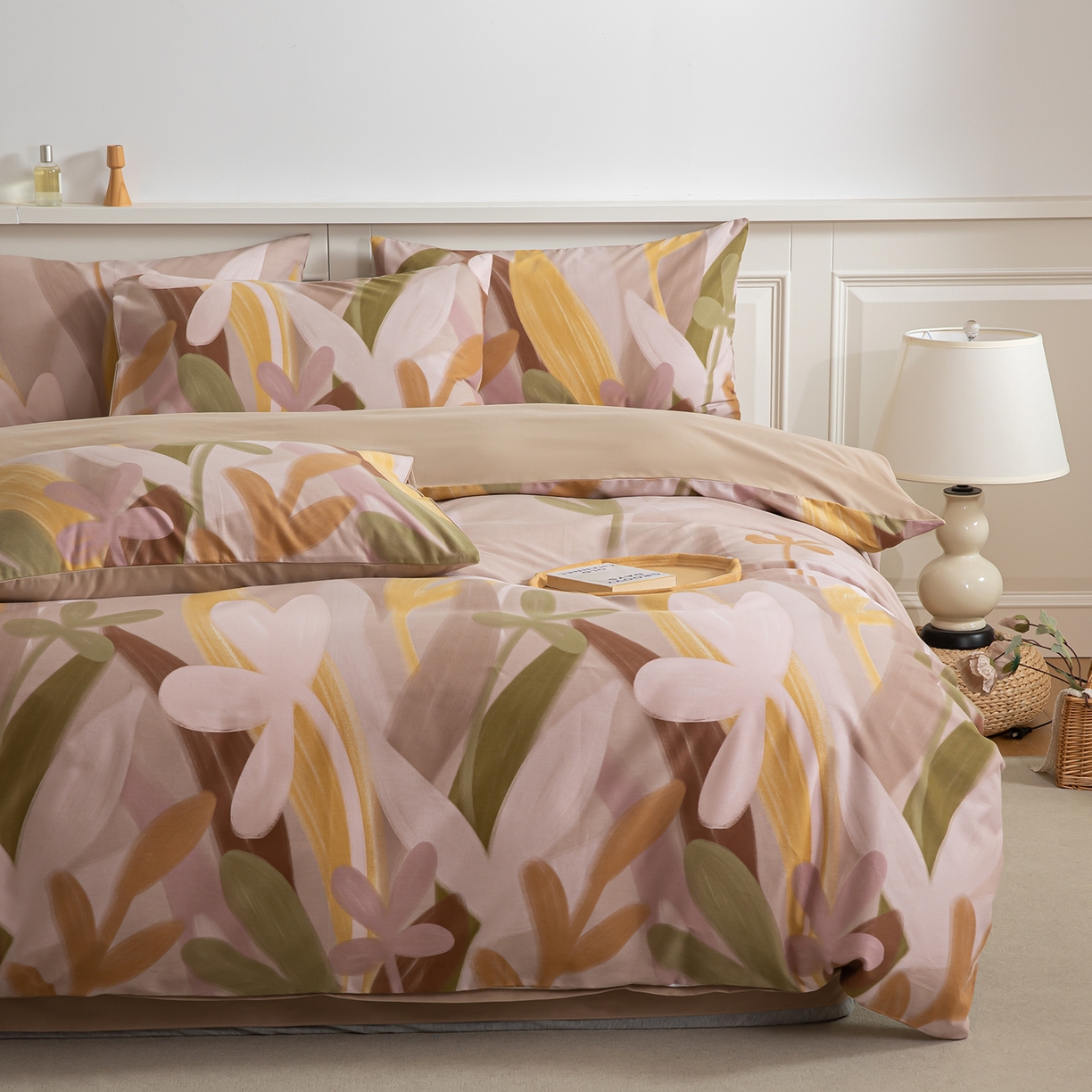 91家纺网 家纺一手货源 找家纺 绫韵家纺 2025秋冬新款印花全棉磨毛冬季加厚纯棉磨毛三件套四件套系列 图兰朵