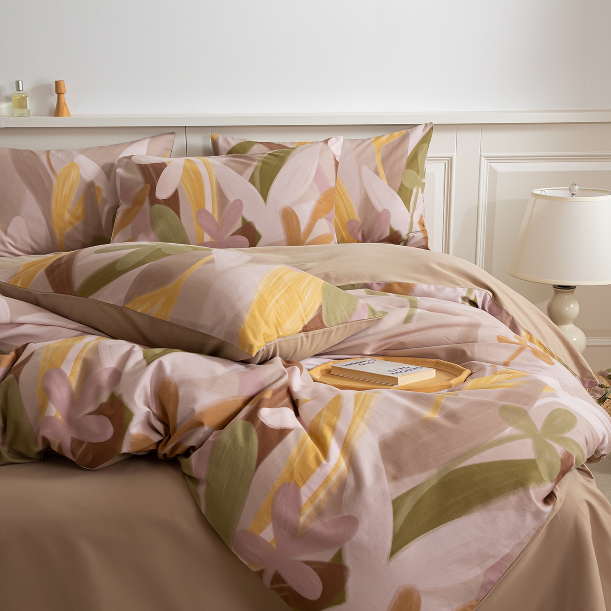 91家纺网 家纺一手货源 找家纺 绫韵家纺 2025秋冬新款印花全棉磨毛冬季加厚纯棉磨毛三件套四件套系列 图兰朵