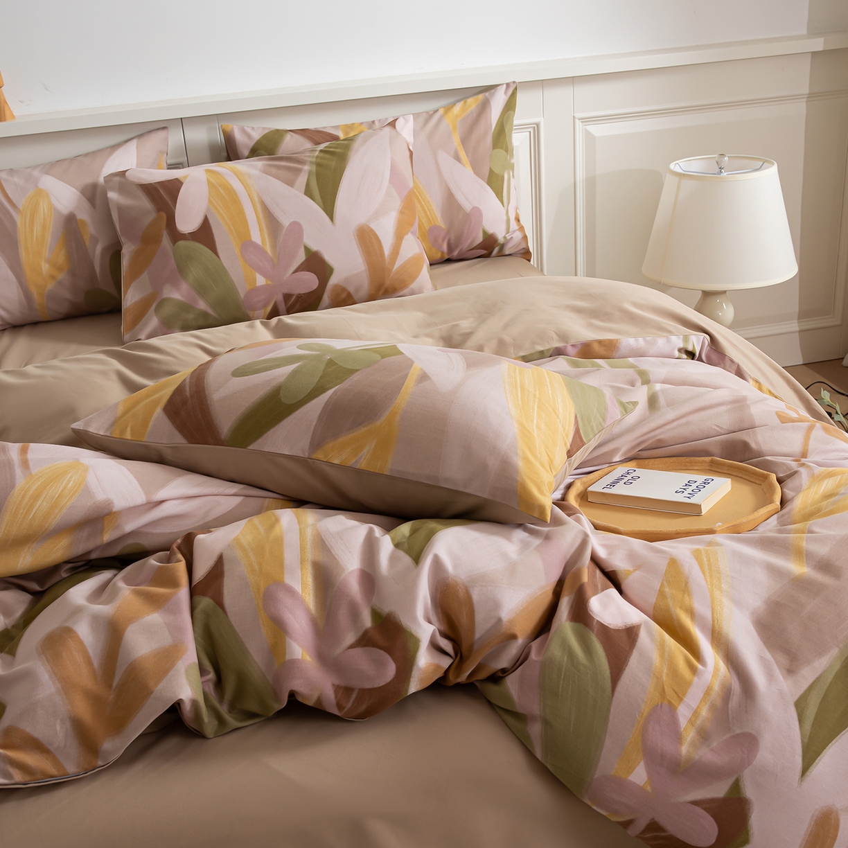 91家纺网 家纺一手货源 找家纺 绫韵家纺 2025秋冬新款印花全棉磨毛冬季加厚纯棉磨毛三件套四件套系列 图兰朵