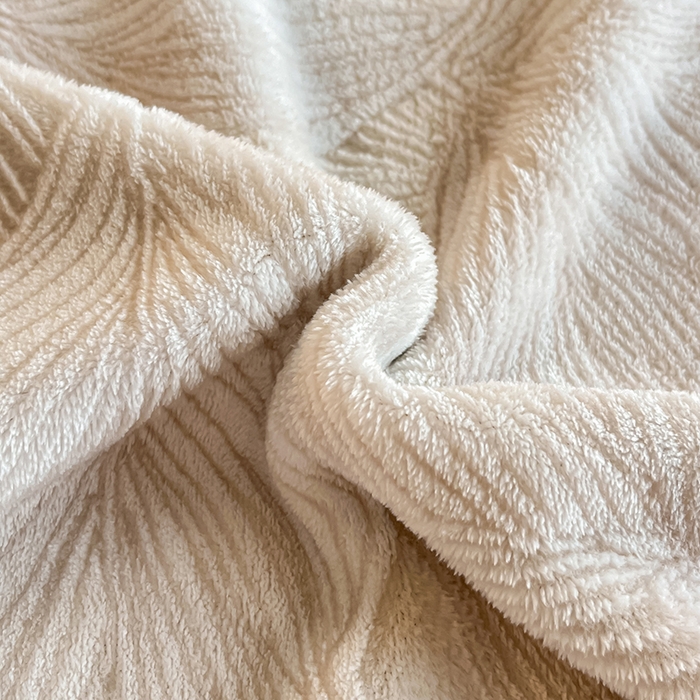 91家纺网 家纺一手货源 找家纺 澳梵家居 2025新款雕花牛奶绒韩版四件套-竹影柔柔 卡其叶影