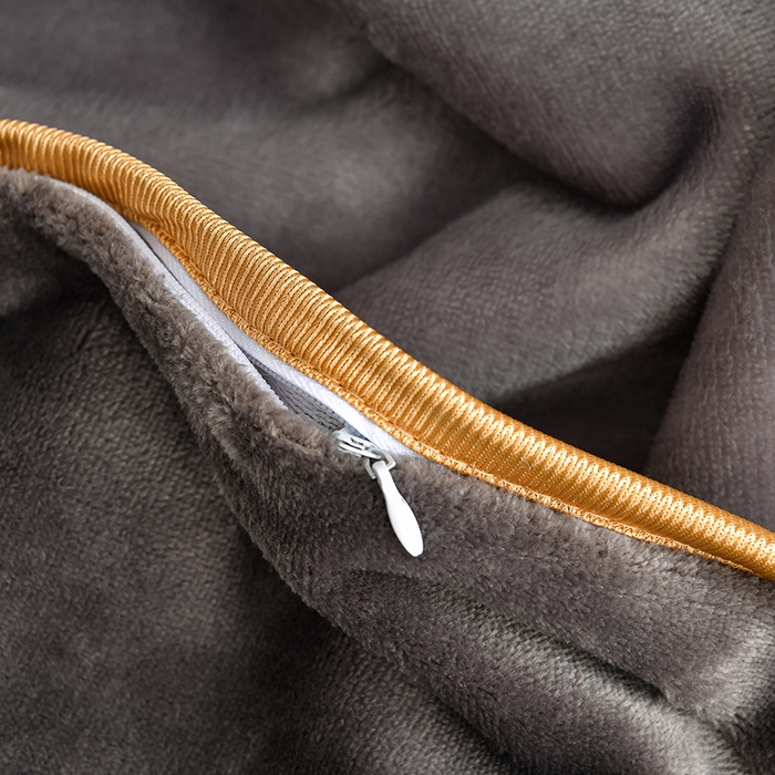 91家纺网 家纺一手货源 找家纺 亿品2025直播爆款9.5斤牛奶绒四件套加厚保暖床裙四件套 流金岁月[灰】