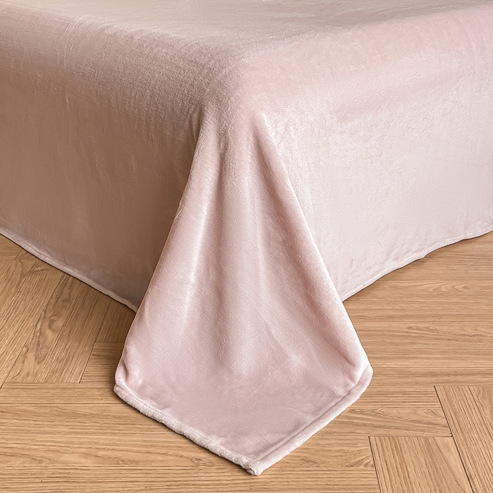 91家纺网 家纺一手货源 找家纺 澳梵家居 2025新款雕花牛奶绒韩版四件套-竹影柔柔 漫调花语-粉