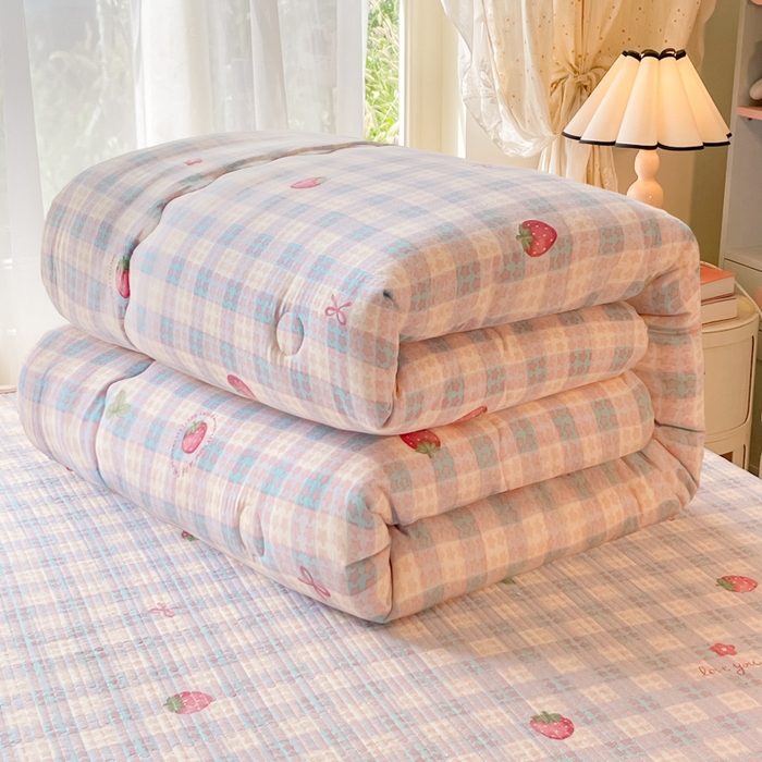 91家纺网 家纺一手货源 找家纺 （总）老帅的工厂店 2025新款7A抗菌床盖加厚被芯云感春秋冬被子被芯四件套系列（有买家秀）