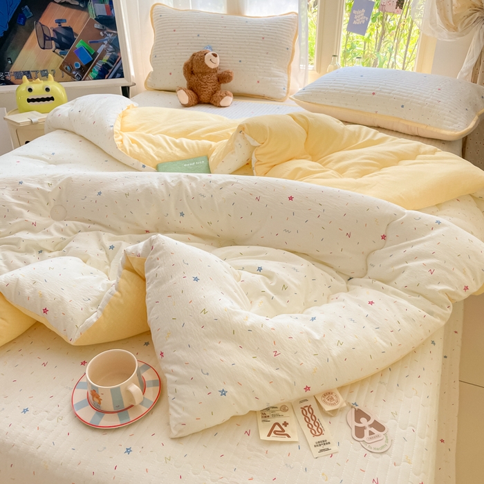 91家纺网 家纺一手货源 找家纺 老帅的工厂店 2025新款7A抗菌床盖加厚被芯云感春秋冬被子被芯四件套系列（有买家秀） 织梦