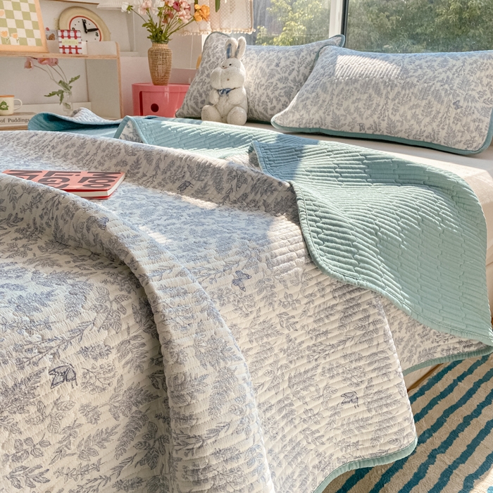 91家纺网 家纺一手货源 找家纺 老帅的工厂店 2025新款7A抗菌床盖加厚被芯云感春秋冬被子被芯四件套系列（有买家秀） 莫尼绿