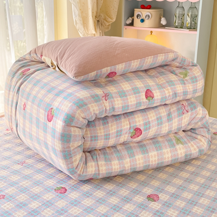 91家纺网 家纺一手货源 找家纺 （总）老帅的工厂店 2025新款7A抗菌床盖加厚被芯云感春秋冬被子被芯四件套系列（有买家秀）