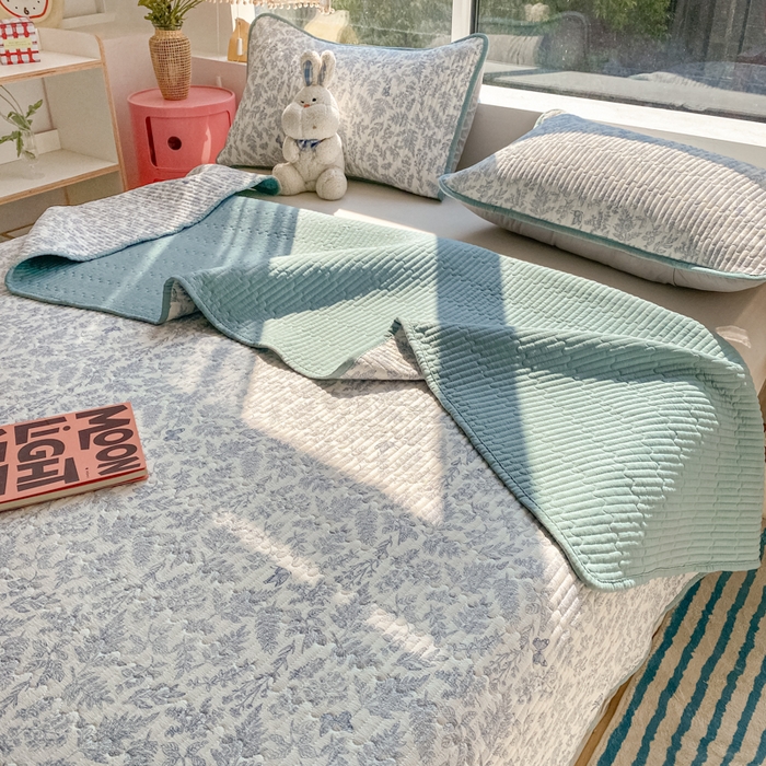 91家纺网 家纺一手货源 找家纺 老帅的工厂店 2025新款7A抗菌床盖加厚被芯云感春秋冬被子被芯四件套系列（有买家秀） 莫尼绿