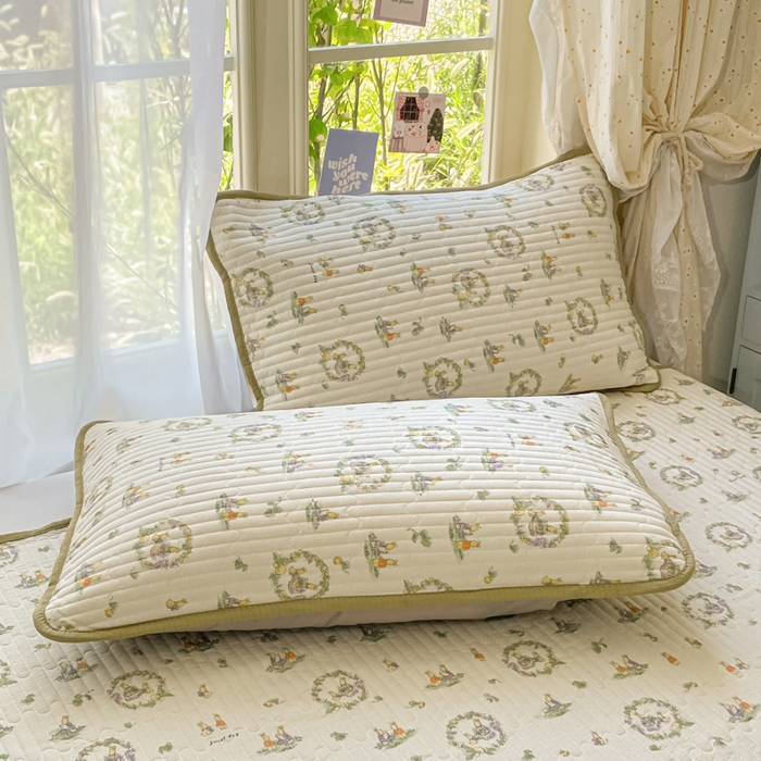 91家纺网 家纺一手货源 找家纺 老帅的工厂店 2025新款7A抗菌床盖加厚被芯云感春秋冬被子被芯四件套系列（有买家秀） 庄园兔