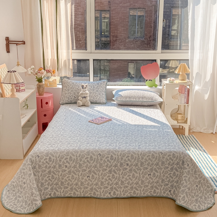 91家纺网 家纺一手货源 找家纺 老帅的工厂店 2025新款7A抗菌床盖加厚被芯云感春秋冬被子被芯四件套系列（有买家秀） 莫尼绿