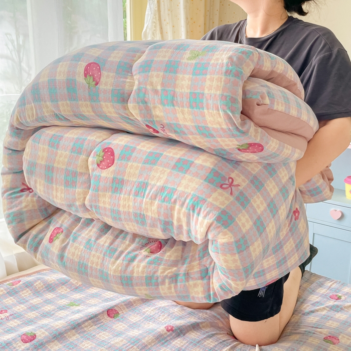 91家纺网 家纺一手货源 找家纺 （总）老帅的工厂店 2025新款7A抗菌床盖加厚被芯云感春秋冬被子被芯四件套系列（有买家秀）