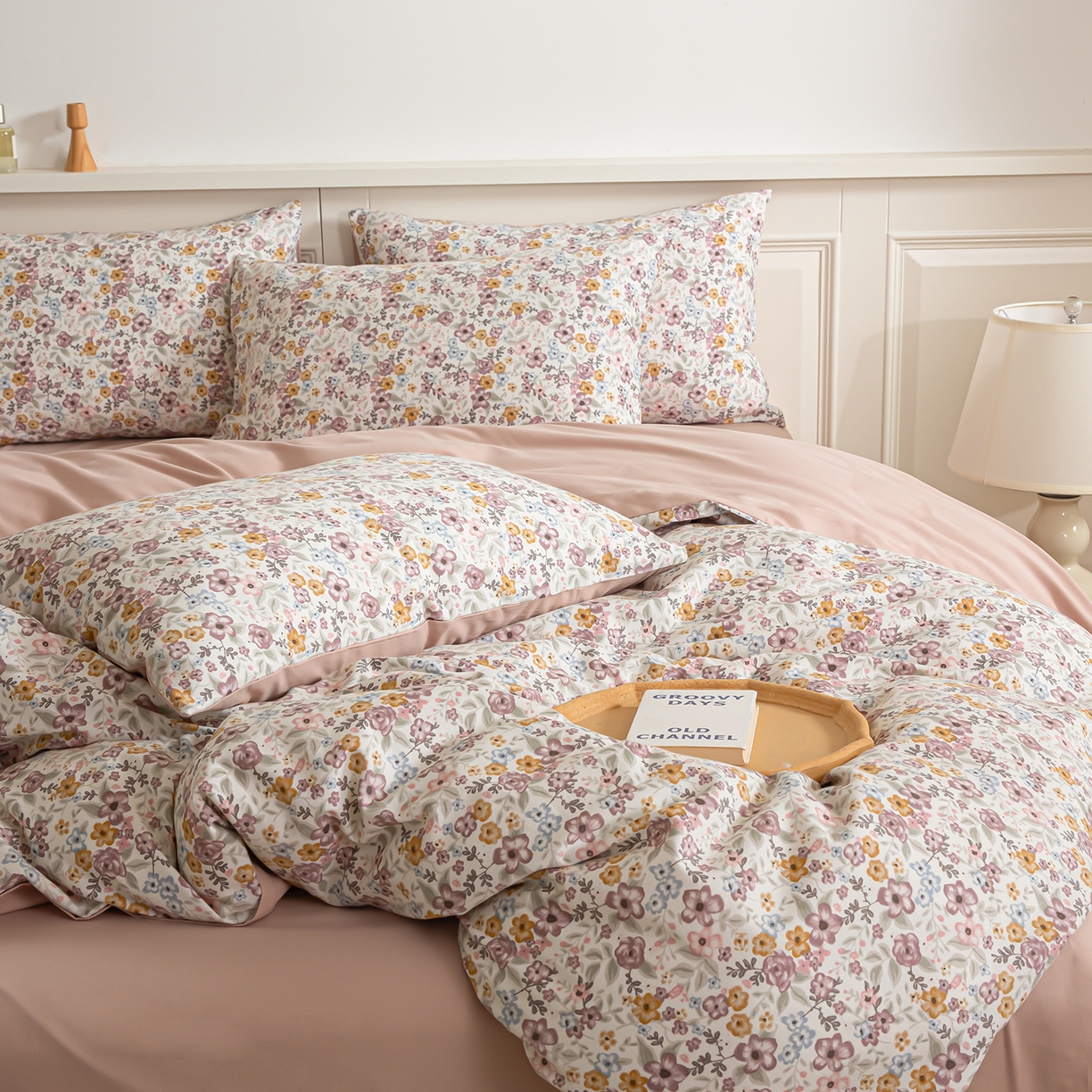 91家纺网 家纺一手货源 找家纺 绫韵家纺 2025秋冬新款印花全棉磨毛冬季加厚纯棉磨毛三件套四件套系列 微微安