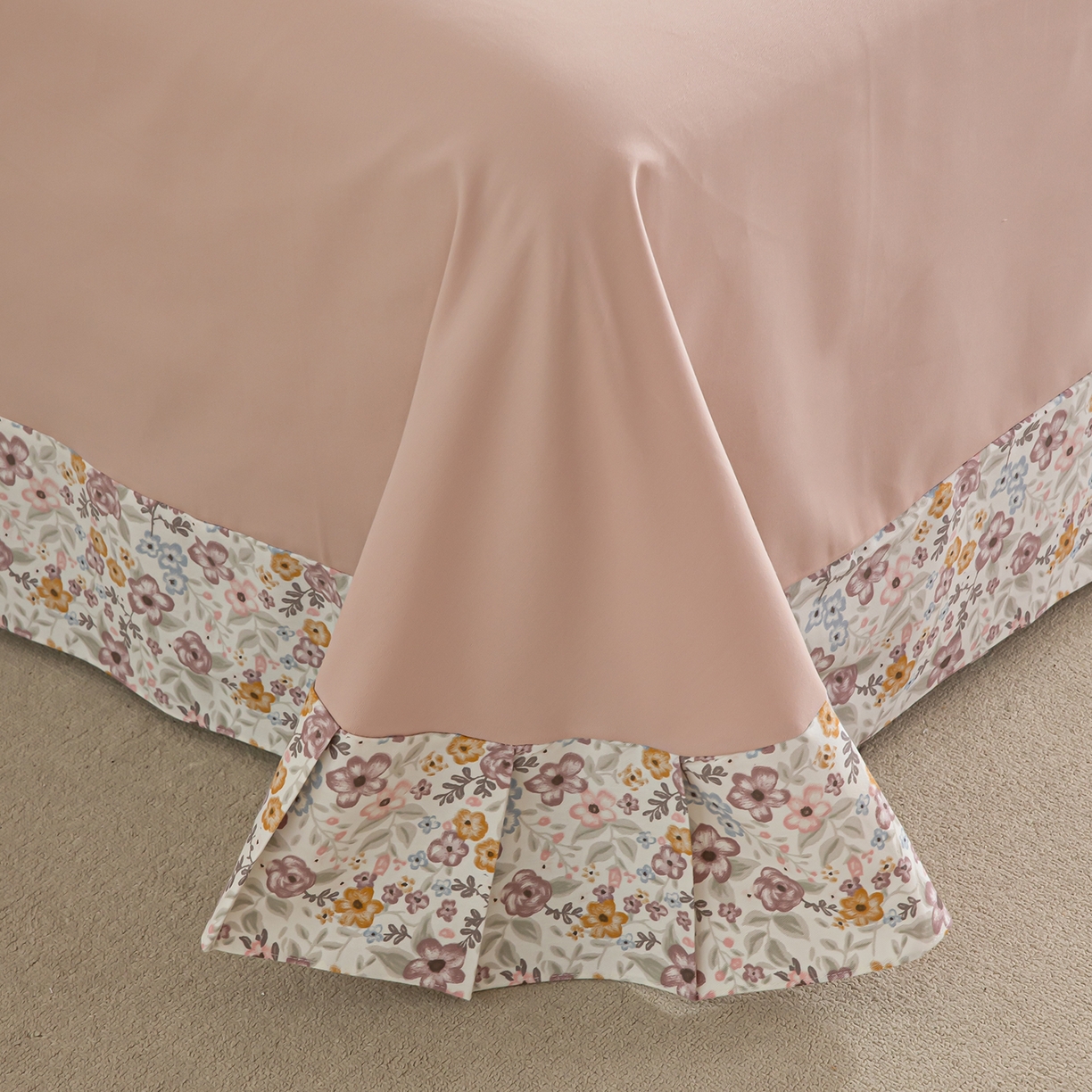 91家纺网 家纺一手货源 找家纺 绫韵家纺 2025秋冬新款印花全棉磨毛冬季加厚纯棉磨毛三件套四件套系列 微微安