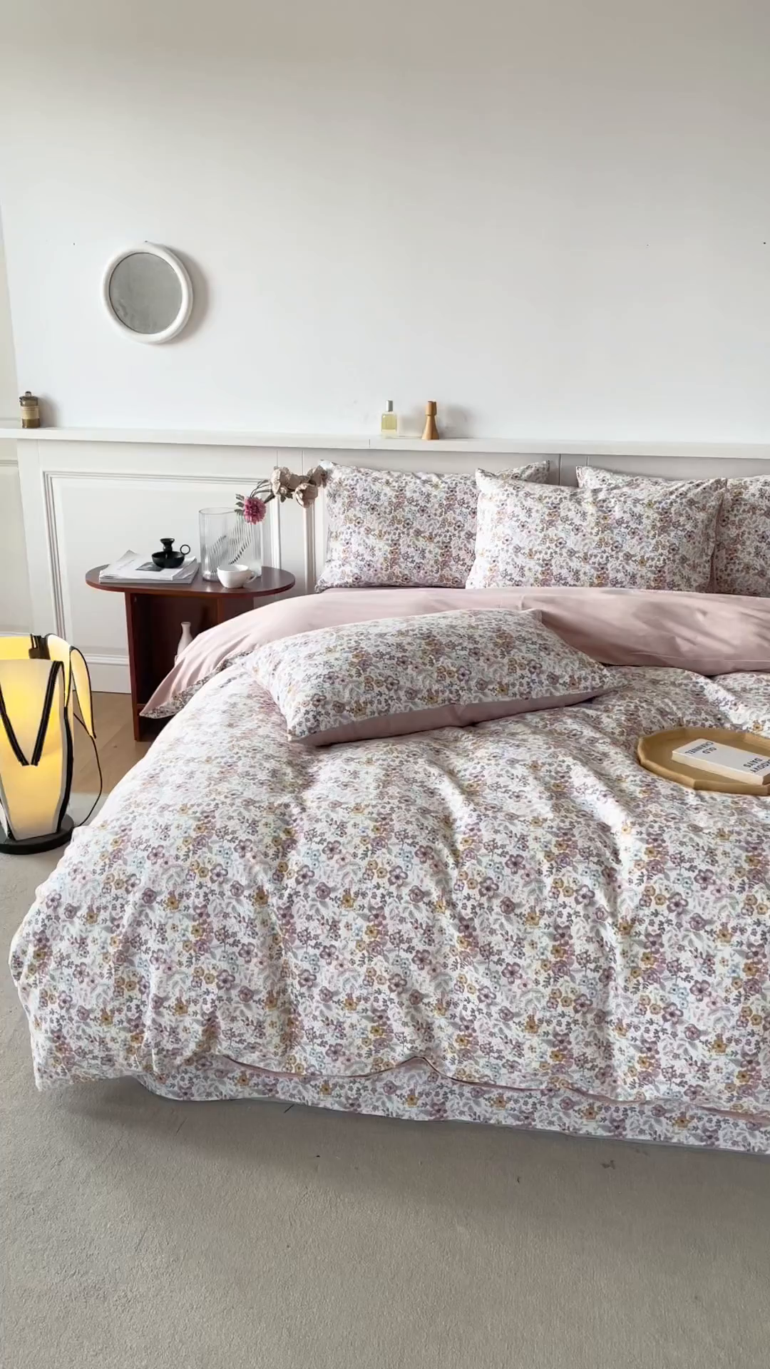 91家纺网 家纺一手货源 找家纺 绫韵家纺 2025秋冬新款印花全棉磨毛冬季加厚纯棉磨毛三件套四件套系列 微微安