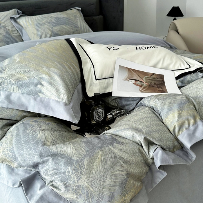 91家纺网 家纺一手货源 找家纺 薏思家纺 2025新款全棉斜纹加厚数码印花-宽边磨毛系列 洛克蓝