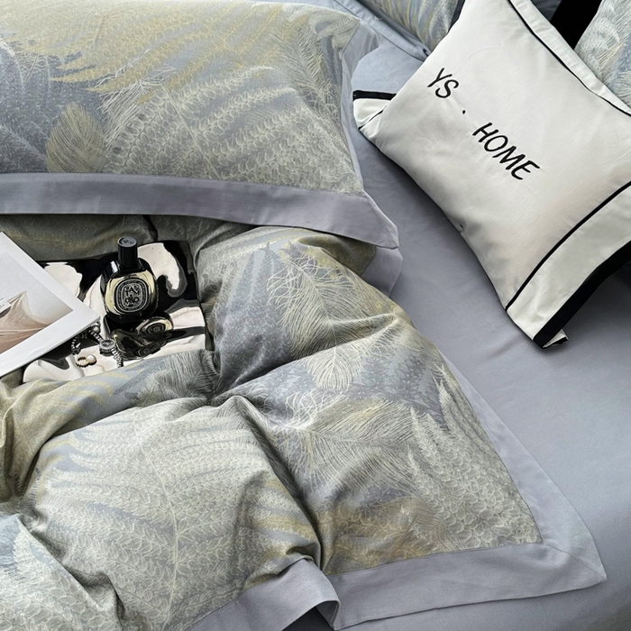 91家纺网 家纺一手货源 找家纺 薏思家纺 2025新款全棉斜纹加厚数码印花-宽边磨毛系列 洛克蓝