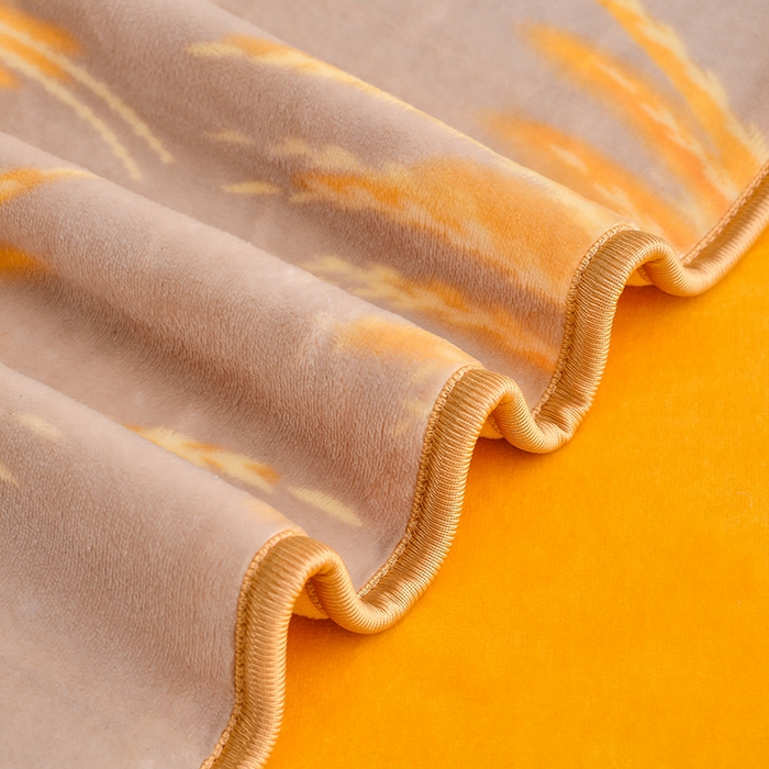 91家纺网 家纺一手货源 找家纺 亿品2025直播爆款9.5斤牛奶绒四件套加厚保暖床裙四件套 风吹麦浪