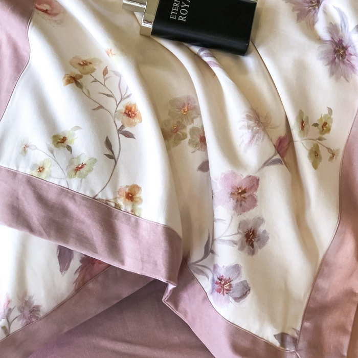 91家纺网 家纺一手货源 找家纺 薏思家纺 2025新款全棉斜纹加厚数码印花-宽边磨毛系列 初茅米