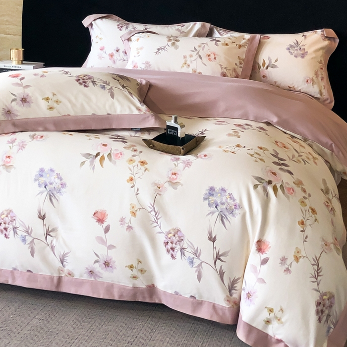 91家纺网 家纺一手货源 找家纺 薏思家纺 2025新款全棉斜纹加厚数码印花-宽边磨毛系列 初茅米