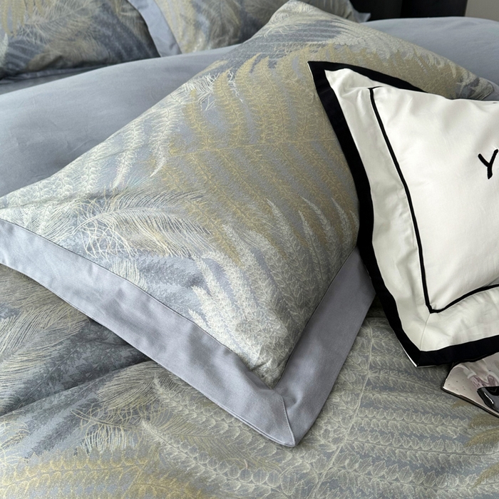 91家纺网 家纺一手货源 找家纺 薏思家纺 2025新款全棉斜纹加厚数码印花-宽边磨毛系列 洛克蓝