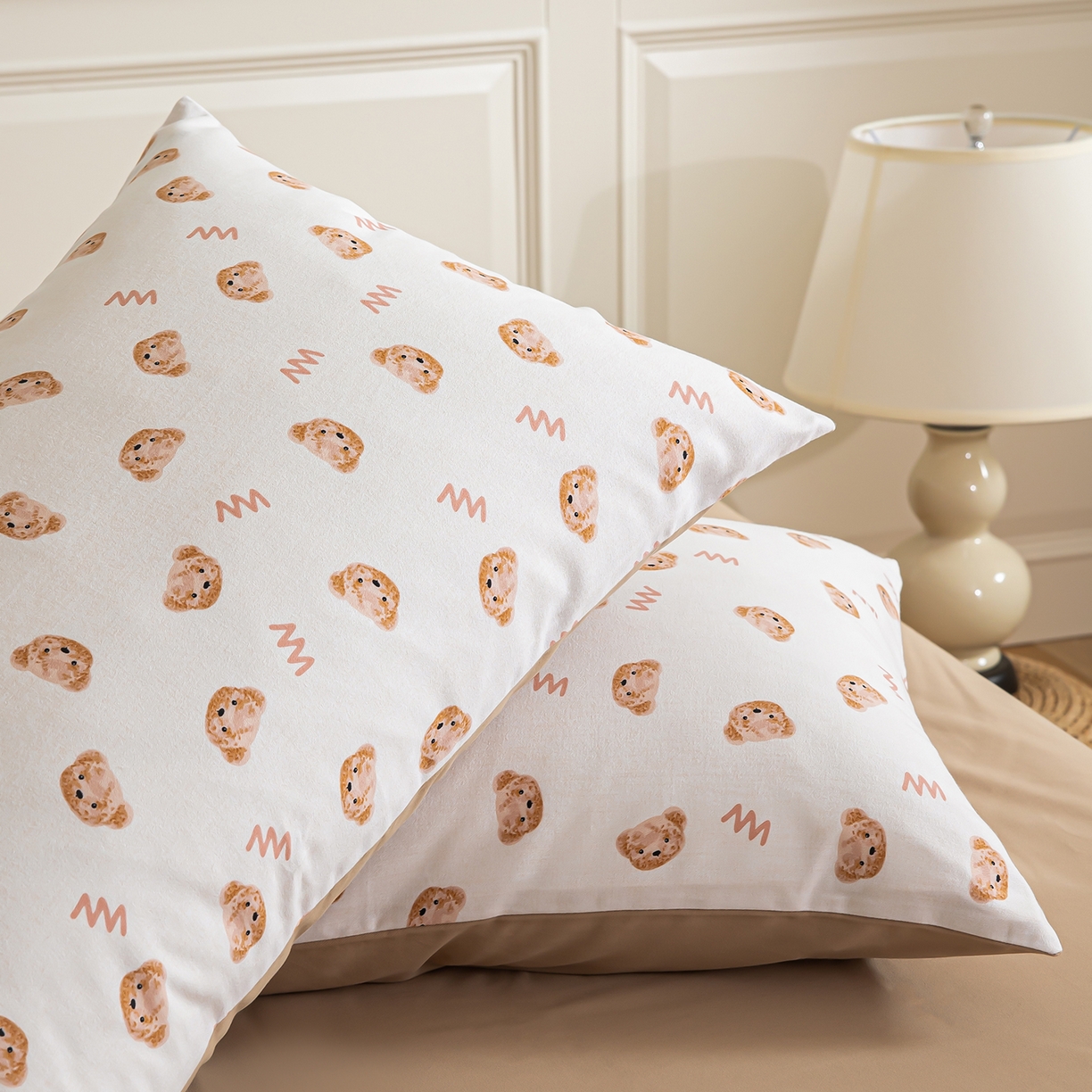 91家纺网 家纺一手货源 找家纺 绫韵家纺 2025秋冬新款印花全棉磨毛冬季加厚纯棉磨毛三件套四件套系列 维尼