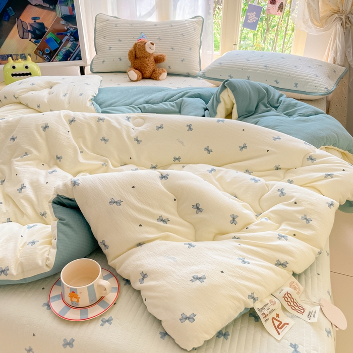 91家纺网 家纺一手货源 找家纺 老帅的工厂店 2025新款7A抗菌床盖加厚被芯云感春秋冬被子被芯四件套系列（有买家秀） 倾结