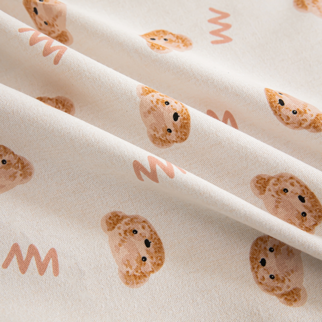 91家纺网 家纺一手货源 找家纺 绫韵家纺 2025秋冬新款印花全棉磨毛冬季加厚纯棉磨毛三件套四件套系列 维尼