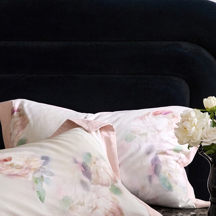 91家纺网 家纺一手货源 找家纺 薏思家纺 2025新款全棉斜纹加厚数码印花-宽边磨毛系列 静娴-绿