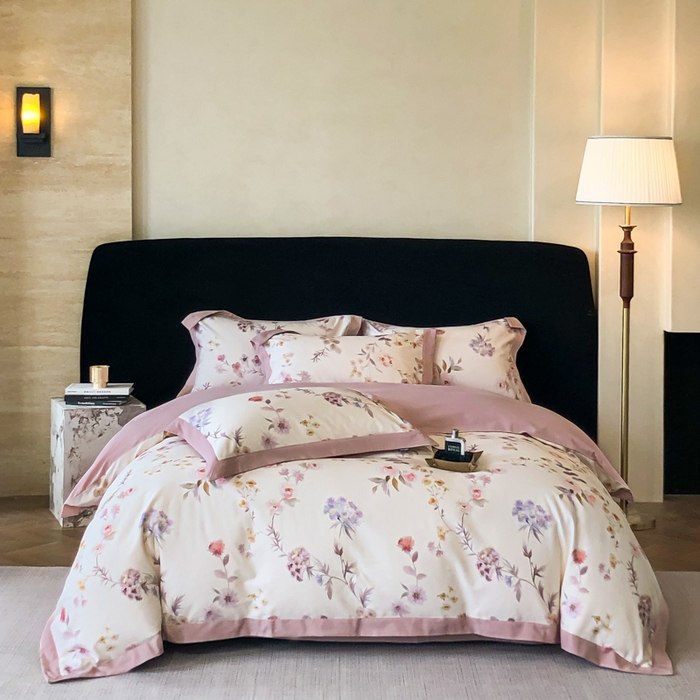 91家纺网 家纺一手货源 找家纺 薏思家纺 2025新款全棉斜纹加厚数码印花-宽边磨毛系列 初茅米