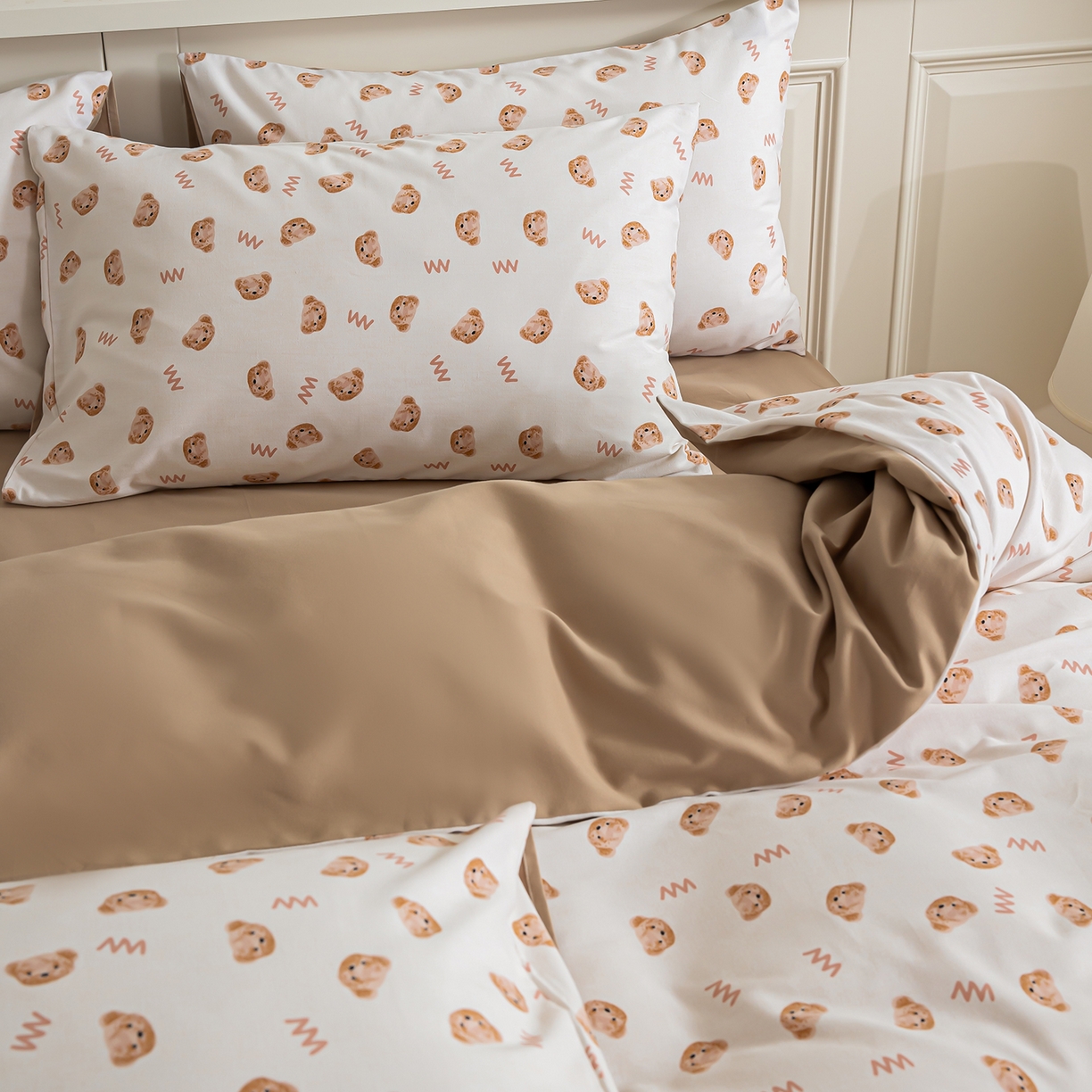 91家纺网 家纺一手货源 找家纺 绫韵家纺 2025秋冬新款印花全棉磨毛冬季加厚纯棉磨毛三件套四件套系列 维尼