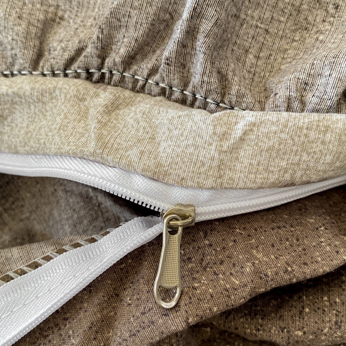 91家纺网 家纺一手货源 找家纺 艺玲家纺 2025新款亲肤舒适复古水洗亚麻四件套 浮绘花影