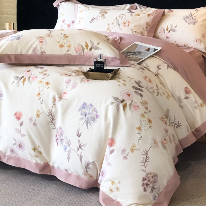 薏思家纺 2025新款全棉斜纹加厚数码印花-宽边磨毛系列 初茅米