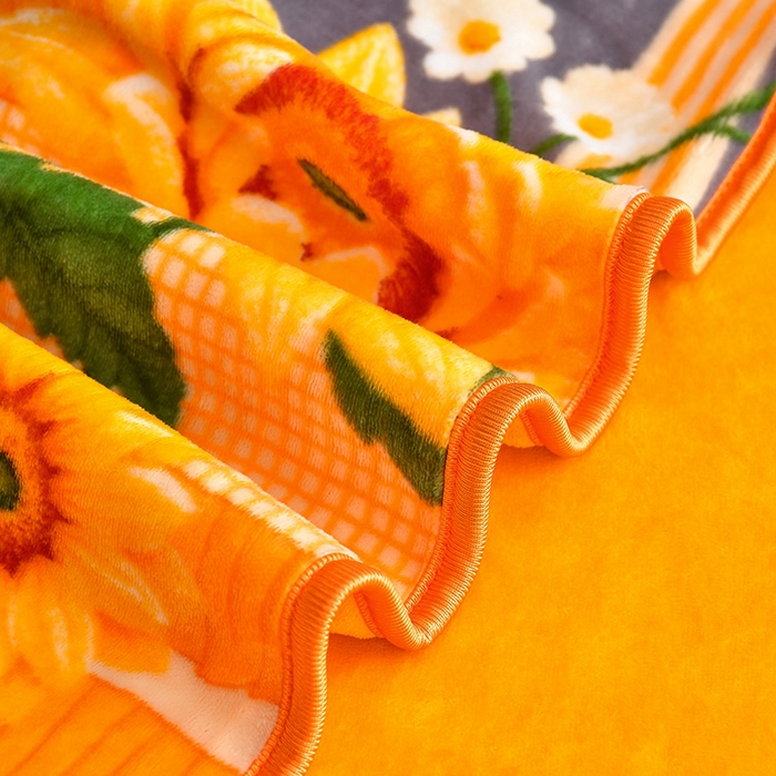 91家纺网 家纺一手货源 找家纺 亿品2025直播爆款9.5斤牛奶绒四件套加厚保暖床裙四件套 向阳花开