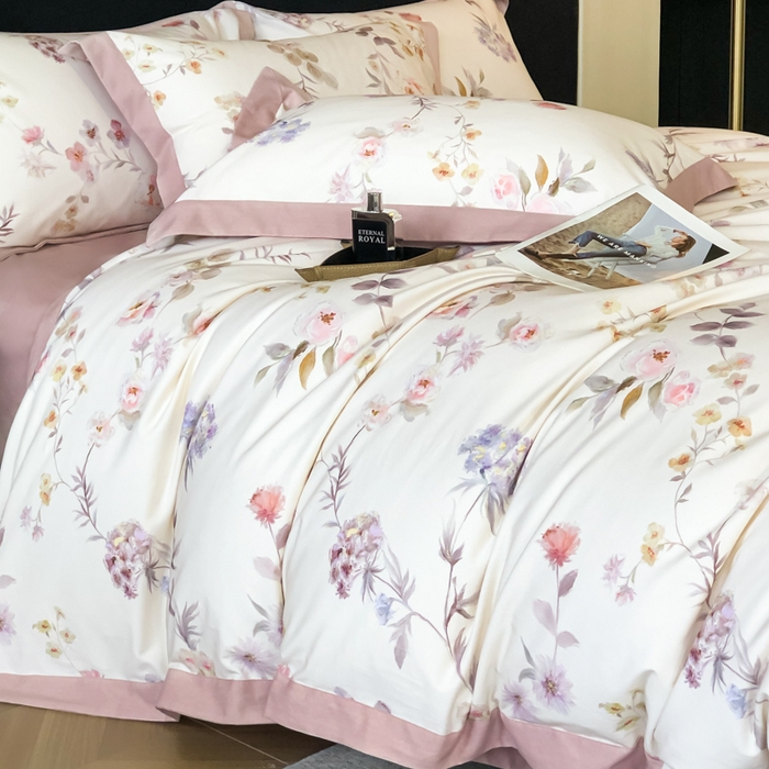 91家纺网 家纺一手货源 找家纺 薏思家纺 2025新款全棉斜纹加厚数码印花-宽边磨毛系列 初茅米