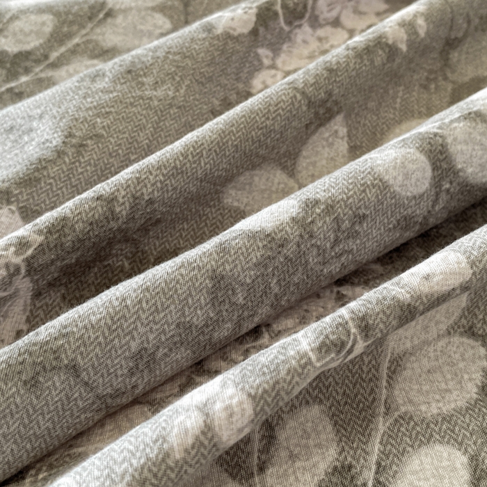 91家纺网 家纺一手货源 找家纺 艺玲家纺 2025新款亲肤舒适复古水洗亚麻四件套 海棠花开