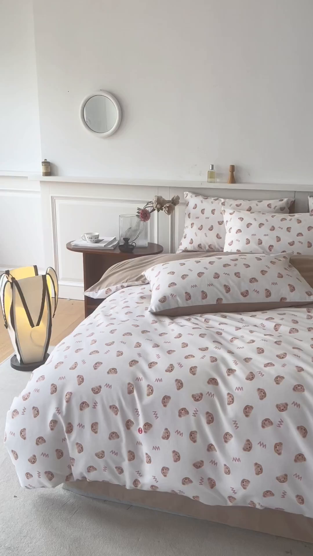 91家纺网 家纺一手货源 找家纺 绫韵家纺 2025秋冬新款印花全棉磨毛冬季加厚纯棉磨毛三件套四件套系列 维尼