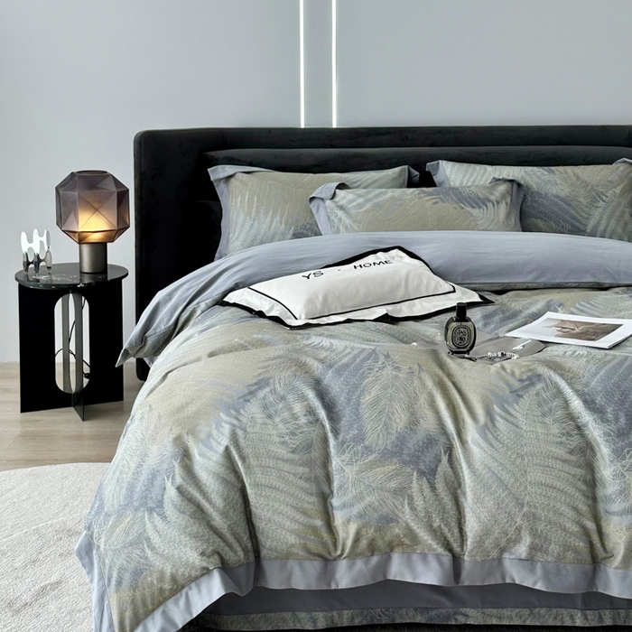 91家纺网 家纺一手货源 找家纺 薏思家纺 2025新款全棉斜纹加厚数码印花-宽边磨毛系列 洛克蓝