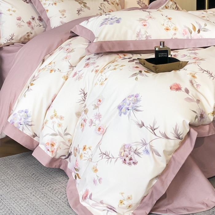 91家纺网 家纺一手货源 找家纺 薏思家纺 2025新款全棉斜纹加厚数码印花-宽边磨毛系列 初茅米