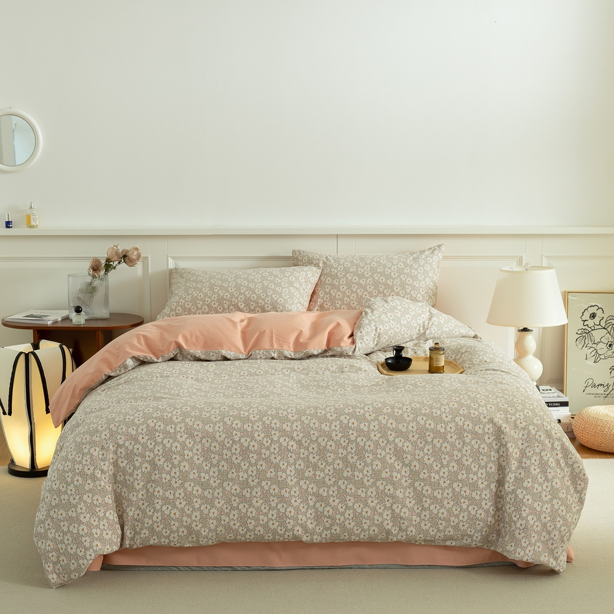 91家纺网 家纺一手货源 找家纺 绫韵家纺 2025秋冬新款印花全棉磨毛冬季加厚纯棉磨毛三件套四件套系列 言依咖