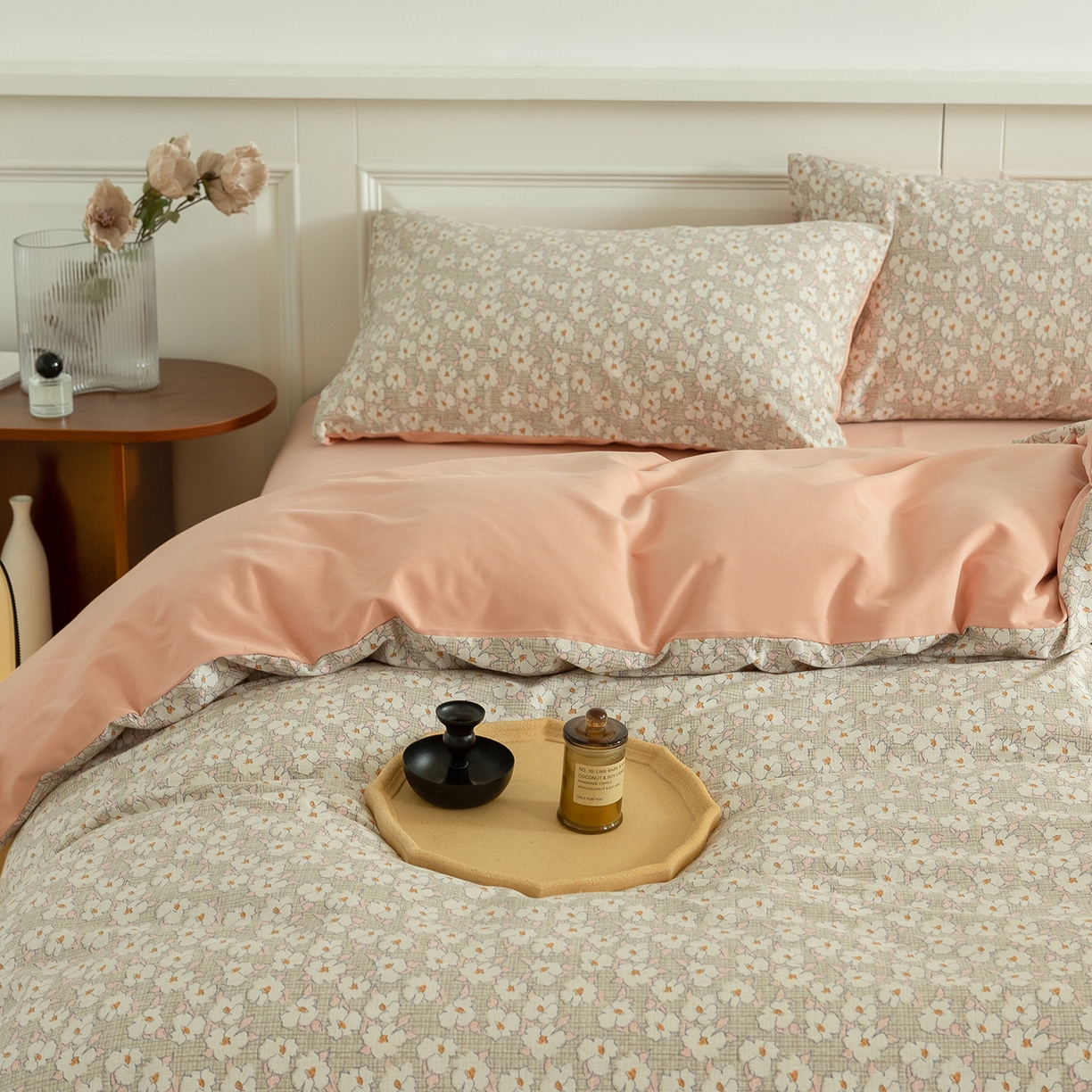 91家纺网 家纺一手货源 找家纺 绫韵家纺 2025秋冬新款印花全棉磨毛冬季加厚纯棉磨毛三件套四件套系列 言依咖