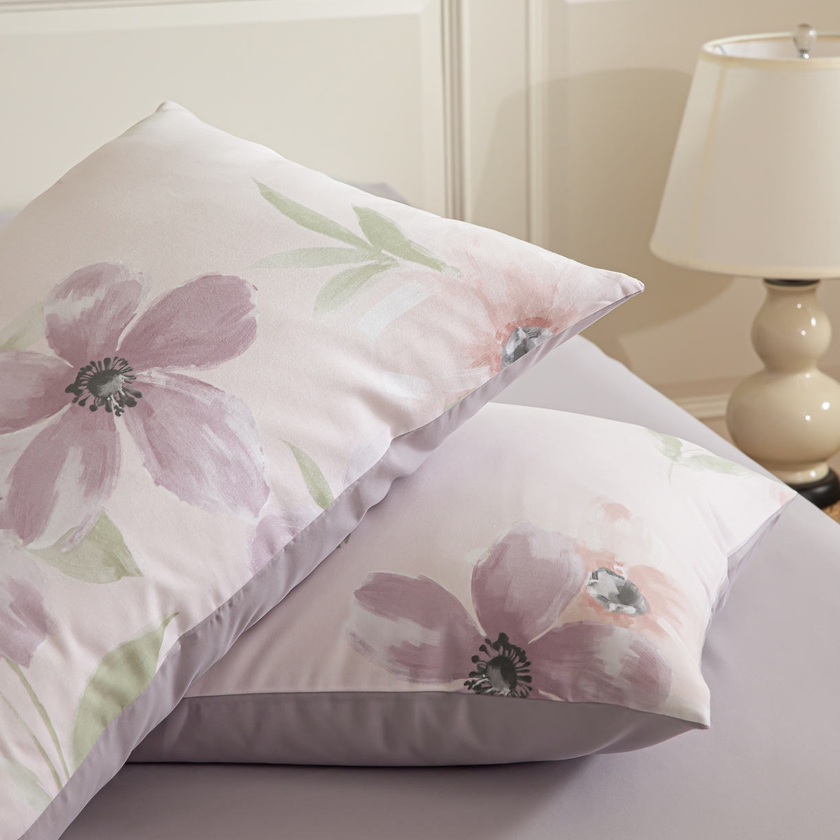 91家纺网 家纺一手货源 找家纺 绫韵家纺 2025秋冬新款印花全棉磨毛冬季加厚纯棉磨毛三件套四件套系列 叶颜