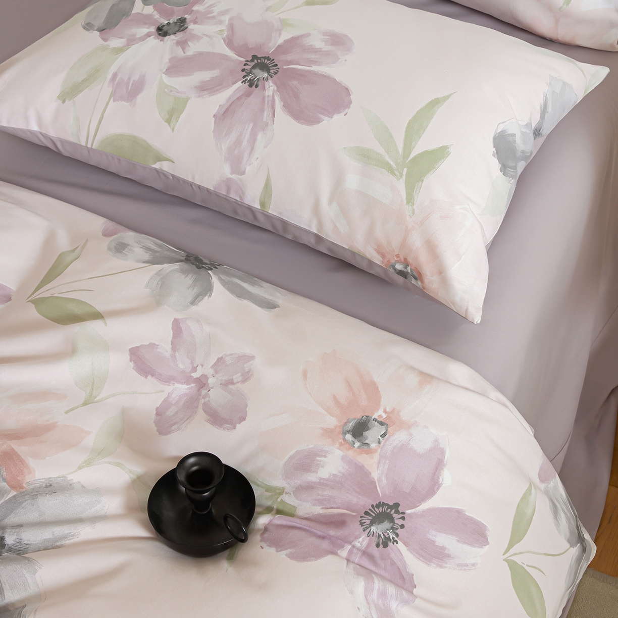 91家纺网 家纺一手货源 找家纺 绫韵家纺 2025秋冬新款印花全棉磨毛冬季加厚纯棉磨毛三件套四件套系列 叶颜