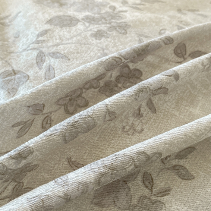 91家纺网 家纺一手货源 找家纺 艺玲家纺 2025新款亲肤舒适复古水洗亚麻四件套 花之舞