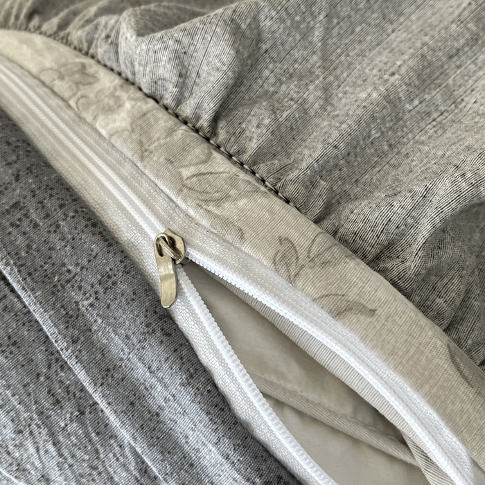 91家纺网 家纺一手货源 找家纺 艺玲家纺 2025新款亲肤舒适复古水洗亚麻四件套 花之舞