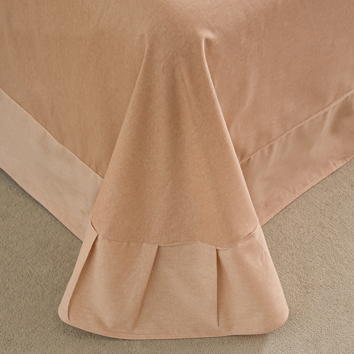 91家纺网 家纺一手货源 找家纺 绫韵家纺 2025秋冬新款印花全棉磨毛冬季加厚纯棉磨毛三件套四件套系列 亦初-咖