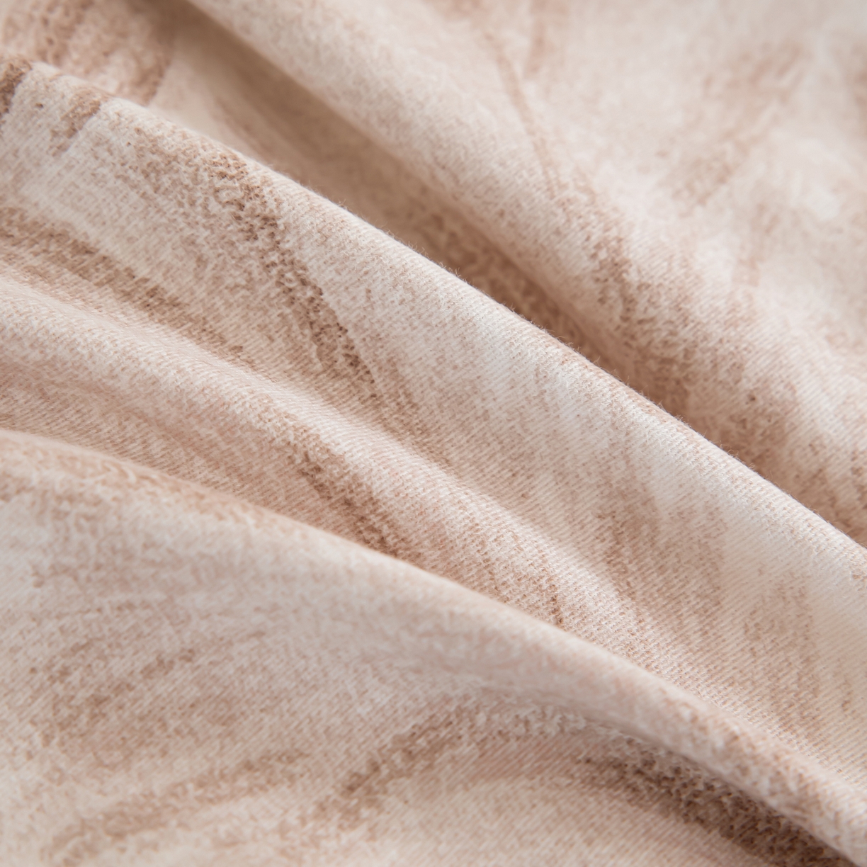 91家纺网 家纺一手货源 找家纺 绫韵家纺 2025秋冬新款印花全棉磨毛冬季加厚纯棉磨毛三件套四件套系列 羽裳-桔