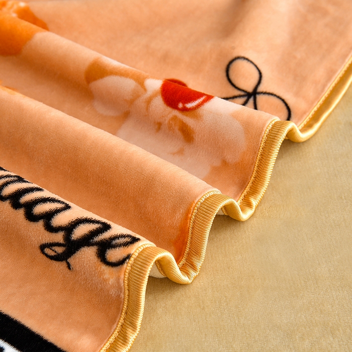 91家纺网 家纺一手货源 找家纺 亿品2025直播爆款9.5斤牛奶绒四件套加厚保暖床裙四件套 樱桃花香