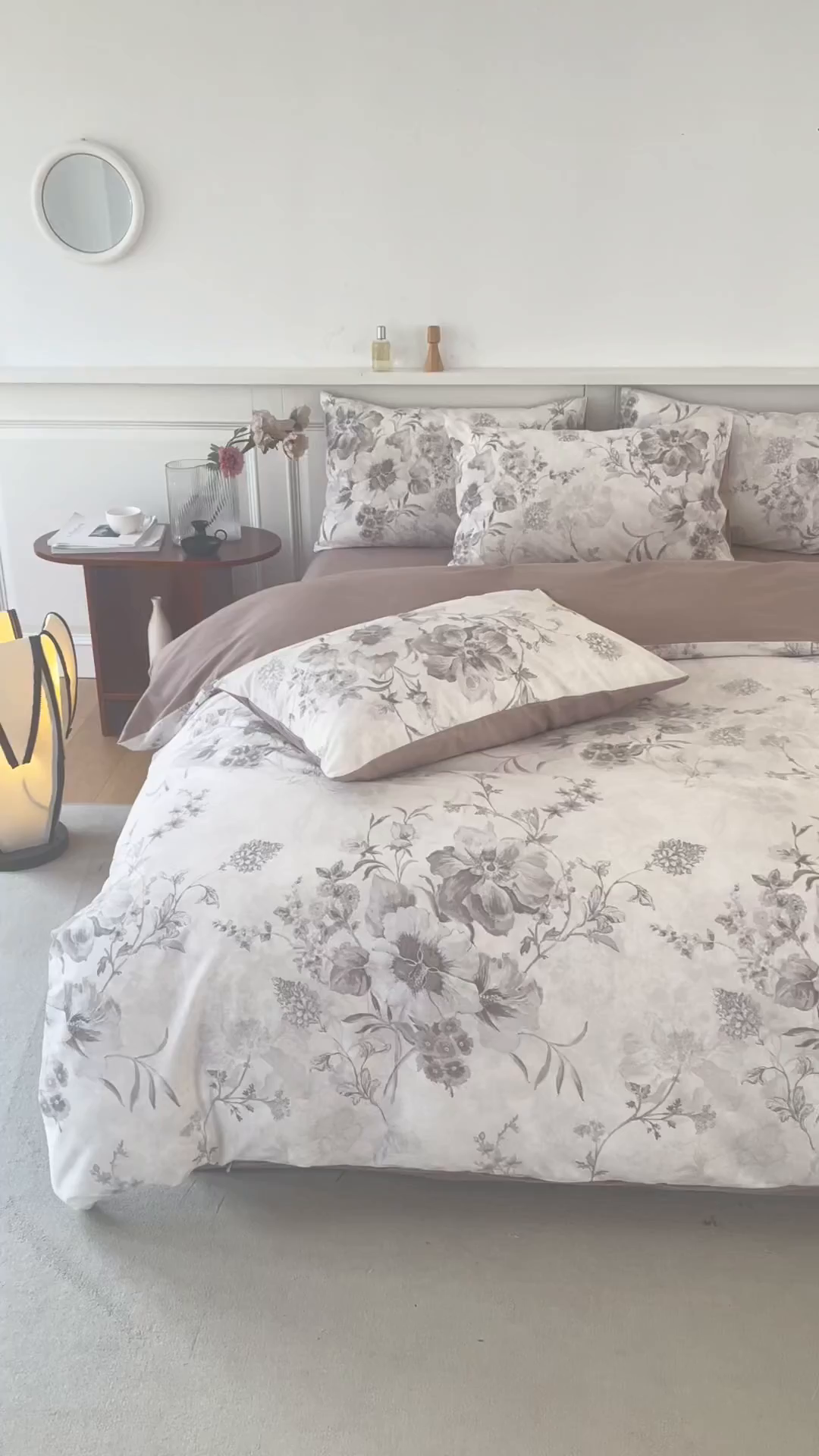 91家纺网 家纺一手货源 找家纺 绫韵家纺 2025秋冬新款印花全棉磨毛冬季加厚纯棉磨毛三件套四件套系列 远黛-咖