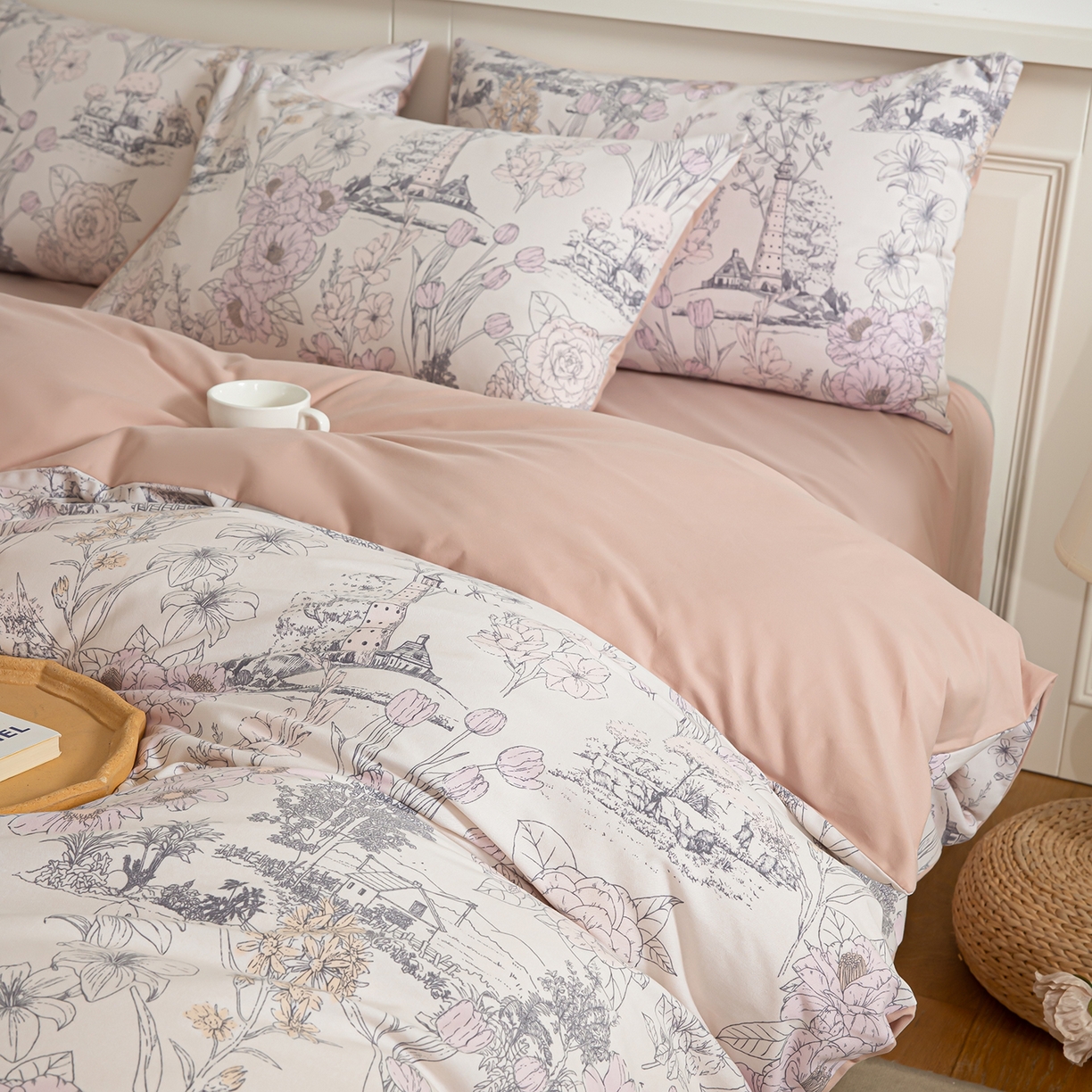 91家纺网 家纺一手货源 找家纺 （总）绫韵家纺 2025秋冬新款印花全棉磨毛冬季加厚纯棉磨毛三件套四件套系列